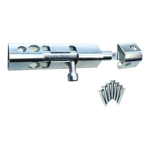 Fenix Heavy Metal Zinc Plated Security Bolt Silver 8inch Fenix Heavy Metal Zinc Plated Security Bolt Silver 8inch